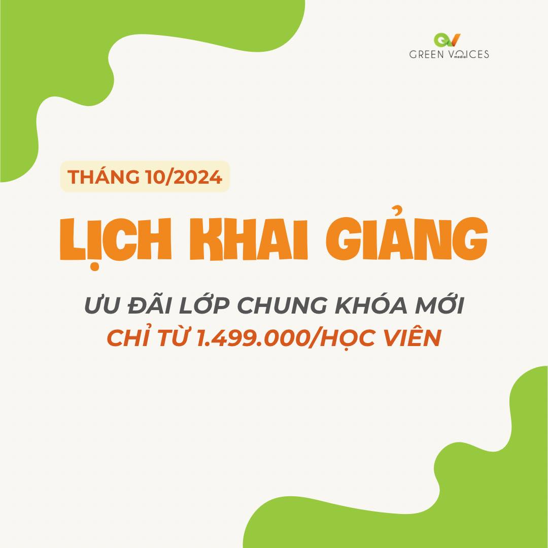 KHAI GIẢNG KHÓA HỌC CẢI THIỆN GIỌNG NÓI - LỒNG TIẾNG THÁNG 10