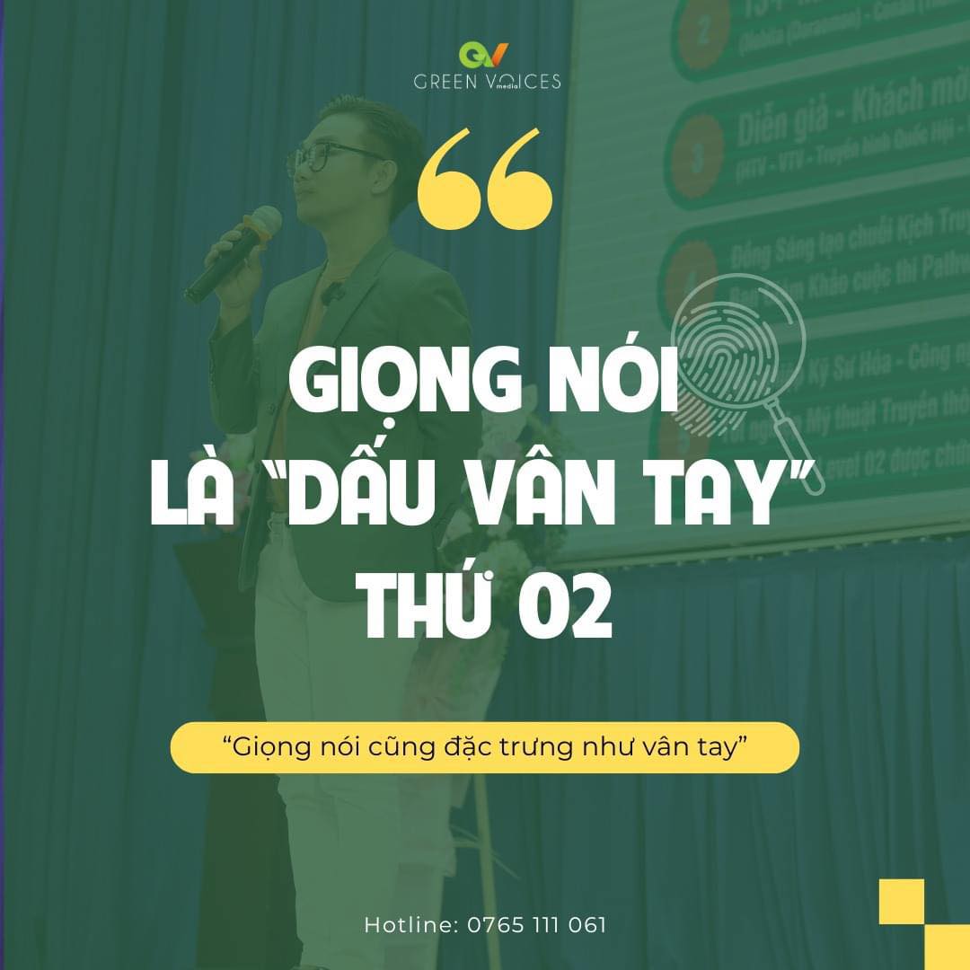 GIỌNG NÓI LÀ "DẤU VÂN TAY" THỨ 2. BẠN ĐÃ BIẾT CHƯA?