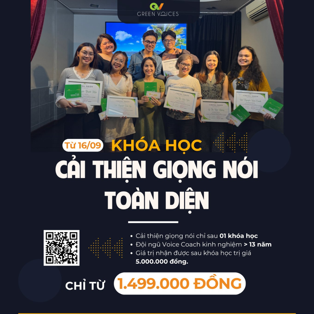 CẢI THIỆN GIỌNG NÓI TOÀN DIỆN VỚI HỌC PHÍ CHƯA ĐẾN 2 CỦ KHOAI