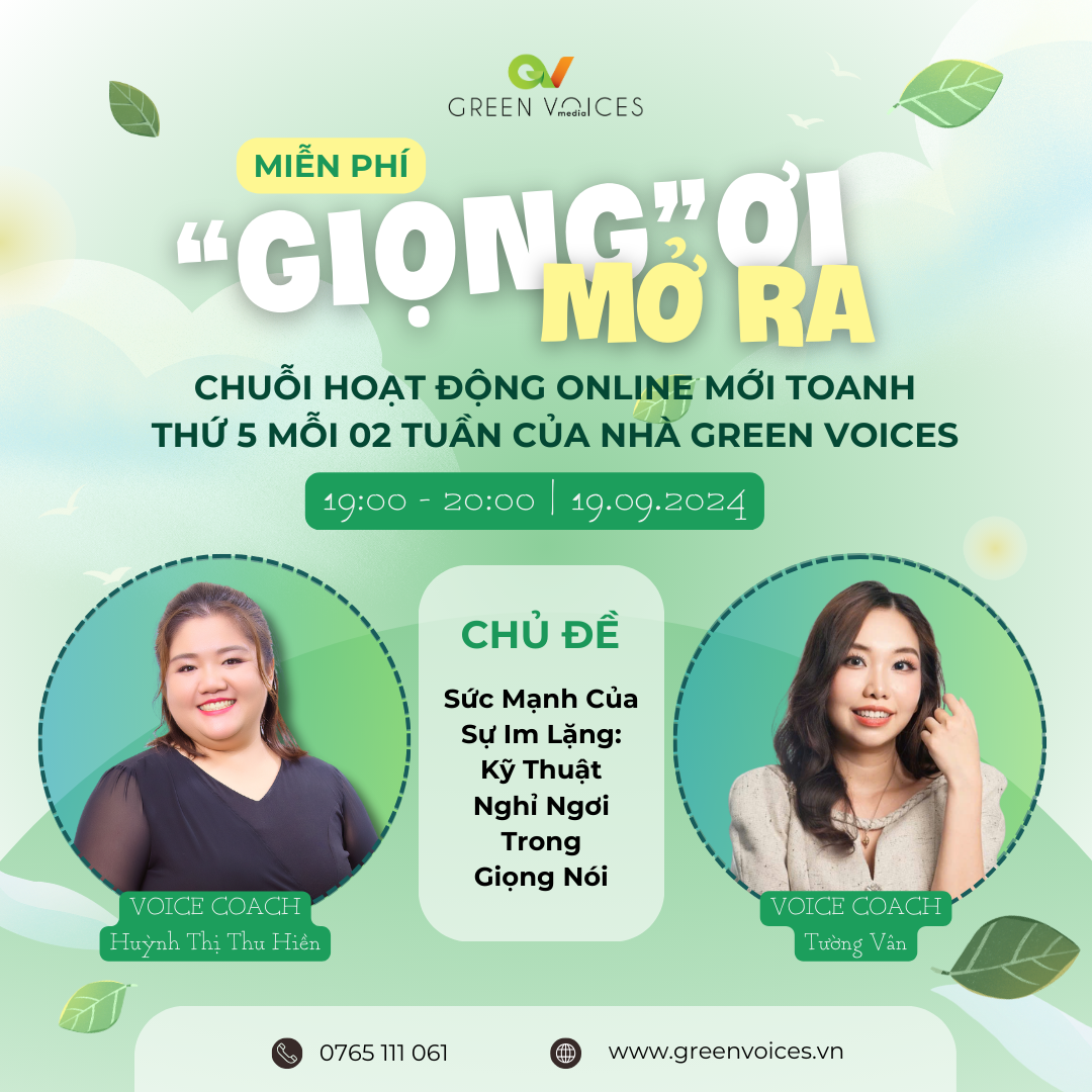 "ĐÔI KHI, IM LẶNG CŨNG LÀ 1 LOẠI SỨC MẠNH" SỨC MẠNH CỦA SỰ IM LẶNG: KỸ THUẬT NGHỈ NGƠI TRONG GIỌNG NÓI